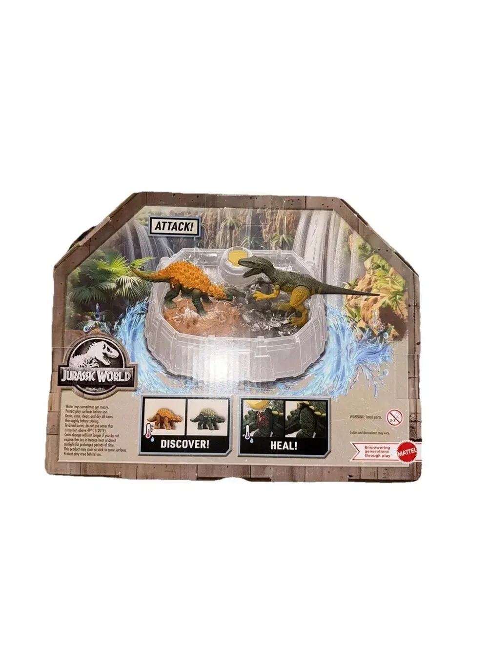 Jurassic World - DINO REVEAL - Battle Pack Two Figures With Arena 0785OB - NEW